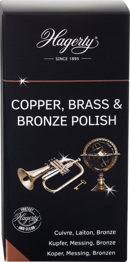 Hagerty Copper, Brass & Bronze Polish - Poetsmiddel voor koper, messing en brons 250 ml