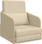 vidaXL - Ligbed - 2-in-1 - Crème - 65x80x83 - cm - Stof