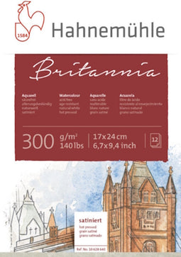 Hahnemuhle Aquarelblok Britannia 300 gram cold pressed 30 x 40 cm