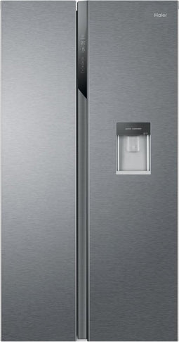 Haier SBS 90 Serie 3 HSR3918EWPG amerikaanse koelkast Vrijstaand 521 l E Zilver