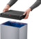 Hailo Big-Box Swing XL Prullenbak - 52 l - Zilver