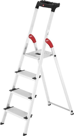Hailo L80 huishoudtrap - 4 treden - Aluminium