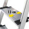 Hailo L80 huishoudtrap - 4 treden - Aluminium