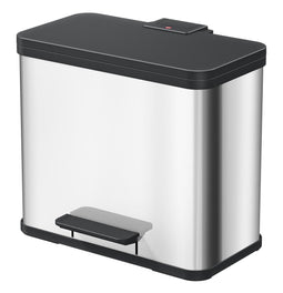 Hailo Öko Duo Plus L Prullenbak - 17L + 9L - RVS