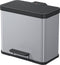 Hailo Öko Duo Plus L Prullenbak - 17L + 9L - Zilver