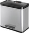 Hailo Öko Duo Plus L Prullenbak - 17L + 9L - Zilver