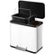 Hailo Oko Duo Plus Prullenbak - 17+9 l - Wit