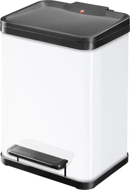 Hailo Öko Duo Plus Prullenbak - 2 x 9 l - Wit