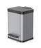 Hailo Öko Duo Plus Prullenbak - 2 x 9 l - Zilver