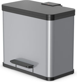 Hailo Öko Trio Plus Prullenbak - 3 x 9L - Zilver
