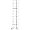 Hailo T80 FlexLine Telescoopladder - 11 treden - Aluminium