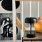 Haipot black LED rechargeable table lamp