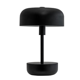 Haipot black LED rechargeable table lamp