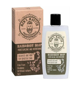 Hair and body soap with mint and seaweed extract MEN`S MASTER MM06 260 ml