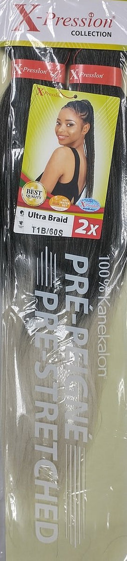 Hair extensions Pre-Peigne X-Pression Nº T1B/60S (1X2)