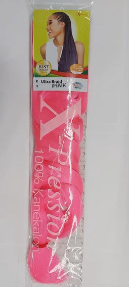 Hair extensions X-Pression Pink Synthetic 208,28 cm pelo sintetico