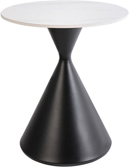 HAIWEE - Bijzettafel - Zwart/Wit - Gesinterde steen