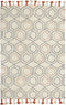 HAJIPUR - Laagpolig vloerkleed - Beige - 160 x 230 cm - Katoen