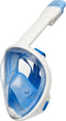 Atlantis Snorkelmasker - Full Face Masker - 180 graden zicht - L/XL - Wit/Blauw