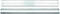 HAK Licht metalen trapezoidale profiel met plastic eindkappen, Profiel cross-section: 27 x 112 mm 150cm
