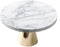 Hakal - Taartplateau - Rond - Wit/Goud - marmer dienblad