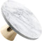 Hakal - Taartplateau - Rond - Wit/Goud - marmer dienblad