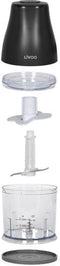 Hakmachine - LIVOO - 300 ml - 400 W - 1 snelheid en turbofunctie - 2 roestvrijstalen messen - Zwart