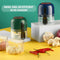 Hakmolen voor groenten kruiden of knoflook- Groentesnijder- Mini foodproccesor – Keukenmachine - Oplaadbaar – Draadloos - Compact – 250ml