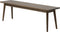 Halbankje Donkerbruin - Eikenhout - 150x35x45cm - Zithoogte 45cm