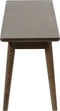 Halbankje Donkerbruin - Eikenhout - 150x35x45cm - Zithoogte 45cm