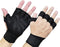 Half Finger Lederen Gewatteerde Gym Workout Handschoenen met Pols Wrap, Extra Grip Non Slip Geventileerde Gewichtheffen Handschoenen voor Pull Ups, Training, Rolschaatsen