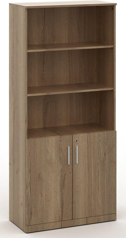 Half open houten archiefkast Chief 200x90x42 Halifax Eiken