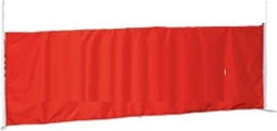 Halfhoog zijpaneel 3 mtr geschikt voor Easy Up tenten in Rood