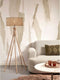 GOOD&MOJO Vloerlamp Java - Bamboe - Ø50x146cm - Modern - Staande lampen voor Woonkamer - Slaapkamer
