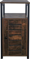 Halkastje Stoer industrieel - hal tafeltje - vintage bruin zwart metaal - 78 cm hoog