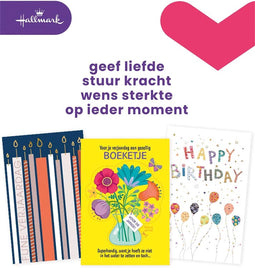 Hallmark navulset wenskaarten | verjaardag | pak van 12 stuks