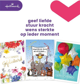 Hallmark set wenskaarten, A4 felicitatie, pak van 8 stuks