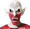 Halloween/Horror eng verkleed masker - Ork/zombie/monster/duivel - wit/bloed - volwassenen - Latex