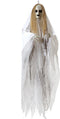 Halloween/horror thema hang decoratie Geest/spook - met LED licht en geluid - griezel pop - 100 cm