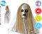 Halloween/horror thema hang decoratie Geest/spook - met LED licht en geluid - griezel pop - 100 cm