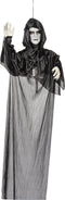 Halloween/horror thema hang decoratie Geest/spook Priester - met LED licht - enge/griezelige pop - 120 cm