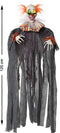 Halloween/horror thema hang decoratie horror clown - enge/griezelige pop - 120 cm