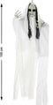 Halloween/horror thema hang decoratie pop geest/spook - met LED licht - enge/griezelige pop - 100 cm