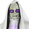 Halloween/horror thema hang decoratie pop geest/spook - met LED licht - enge/griezelige pop - 100 cm