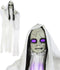 Halloween/horror thema hang decoratie pop geest/spook - met LED licht - enge/griezelige pop - 100 cm