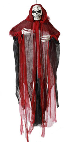 Halloween/horror thema hang decoratie spook/skelet/geest - enge/griezelige pop - 165 cm