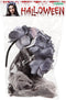 Halloween/horror verkleed diadeem/bloemenkrans en sluier - zombie/spook - kunststof - dames/meisjes