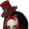 Halloween/horror verkleed diadeem hoedje - vampier queen/princess - kunststof - dames/meisjes