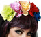 Halloween/horror verkleed diadeem/tiara/bloemenkrans - zombie/heks/day of the dead - dames/meisjes