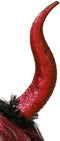 Halloween/horror verkleed diadeem/tiara - grote duivel hoorns - kunststof - dames/meisjes